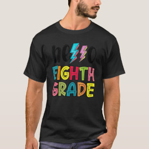 Hello 8th Grade Boys Girls Kids Teacher Back To Sc T-Shirt