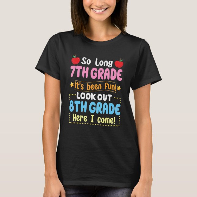 Hello 8th Grade Teacher Student Back To School Gra T-Shirt (Front)