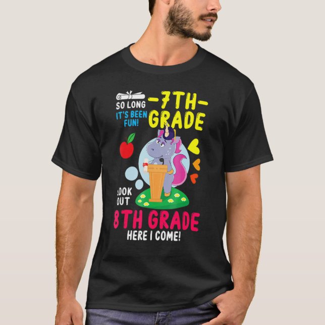 Hello 8th Grade Teacher Student Back To School Uni T-Shirt (Front)