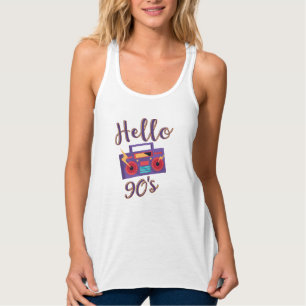 Hello 90s radio cassette recorder singlet