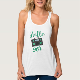 Hello 90s radio cassette recorder singlet