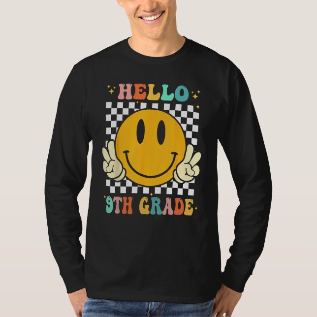 Hello 9th Grade Goodbye 8th Grade Graduation Groov T-Shirt (Front)
