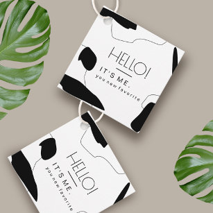 Hello Abstract Business Packaging Tag