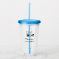 Hello add name message simple minimal business tem