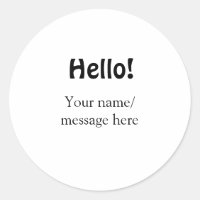Hello add name message simple minimal business tem