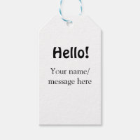 Hello add name message simple minimal business tem