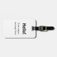 Hello add name message simple minimal business tem