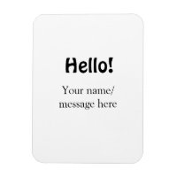 Hello add name message simple minimal business tem
