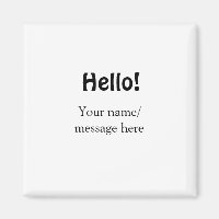 Hello add name message simple minimal business tem