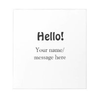 Hello add name message simple minimal business tem