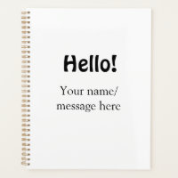 Hello add name message simple minimal business tem