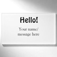 Hello add name message simple minimal business tem