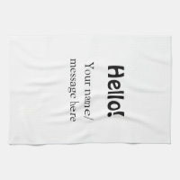 Hello add name message simple minimal business tem