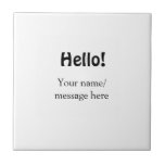 Hello add name message simple minimal business tem tile<br><div class="desc">Design</div>