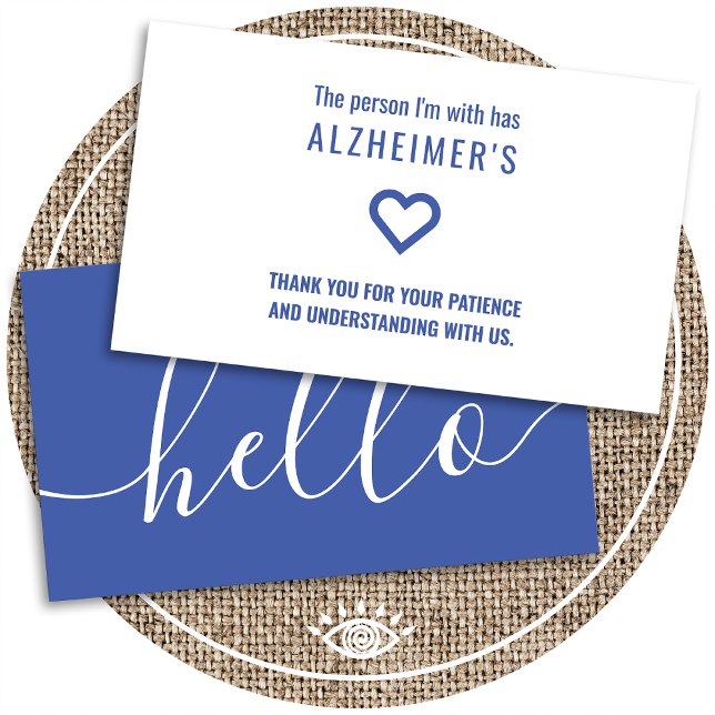 hello alzheimers patience hand out cards (Creator Uploaded)