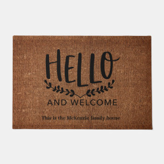 Hello and Welcome Doormat