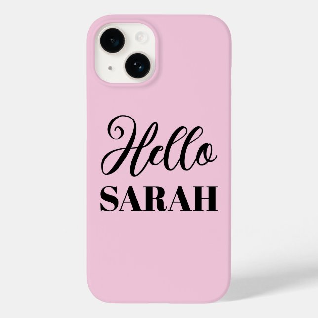 Hello and your name Case-Mate iPhone case (Back)