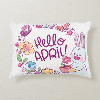 Hello April Decorative Cushion