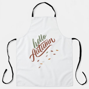 Hello autumn apron
