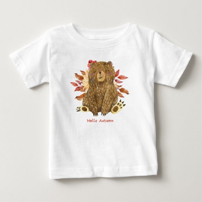 hello autumn  baby T-Shirt (Front)
