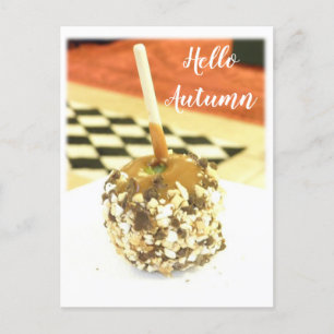 Hello Autumn - Caramel Apple Postcard