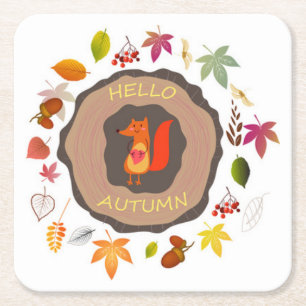 Hello Autumn Coaster Set