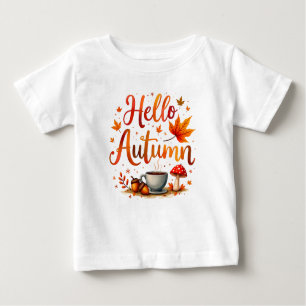 Hello Autumn, cosy nostalgia Baby T-Shirt
