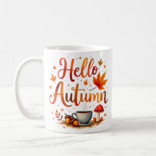 Hello Autumn, cosy nostalgia Coffee Mug