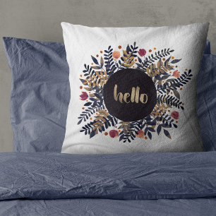 Hello autumn cushion
