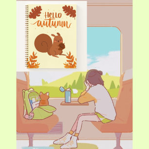 Hello autumn cute 🤎🍂🍁🥨 notebook