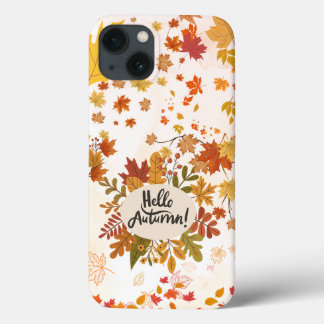 Hello Autumn Fall Leaves Phone Case