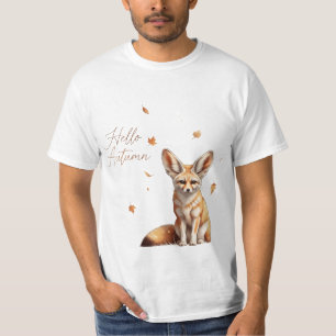 Hello Autumn Fennec Fox T-Shirt