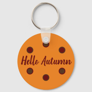 Hello Autumn Key Ring