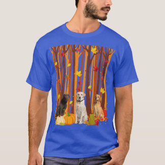 Hello Autumn Labrador Maple Leaf Fall Pumpkin Mens T-Shirt