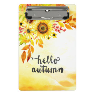 Hello autumn mini clipboard