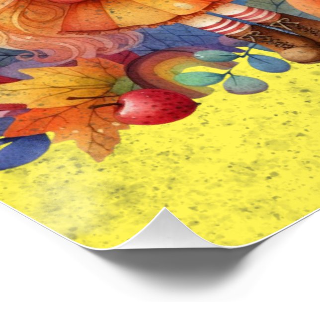 Hello Autumn Poster (Corner)