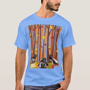 Hello Autumn Shunk Maple Leaf Fall Pumpkin Mens Wo T-Shirt