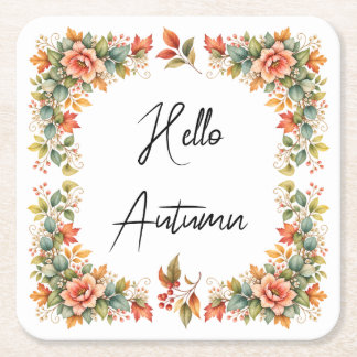 Hello Autumn – Watercolor Coasters