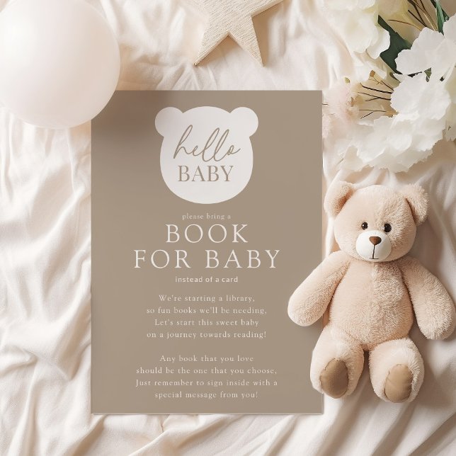 Hello Baby Bear Baby Book Card (Creator Uploaded)