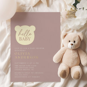 Hello Baby Bear Baby Shower