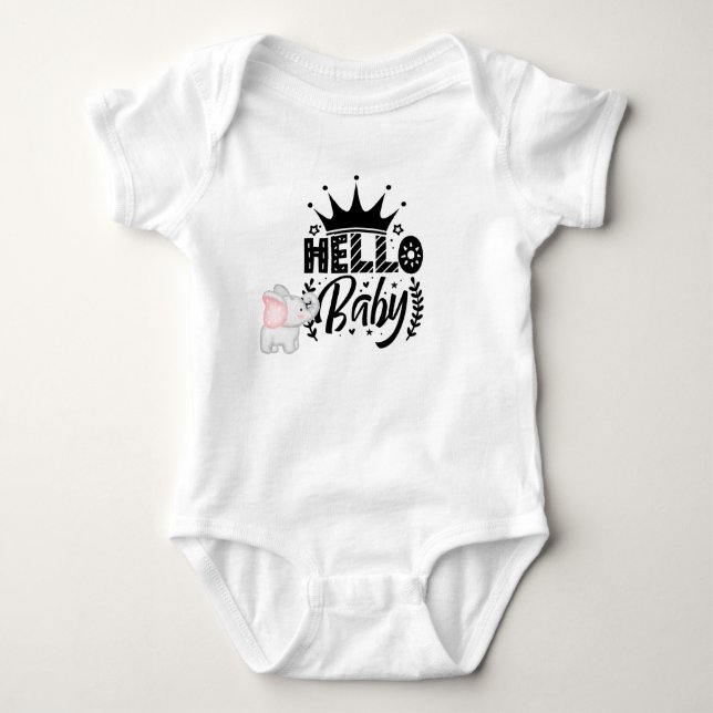 Hello Baby Bodysuit (Front)