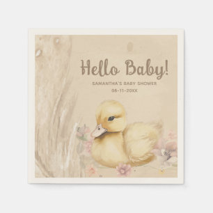 Hello Baby! boho baby duck  Napkin