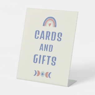 Hello Baby Cute Boho Card Gift Baby Shower  Pedestal Sign