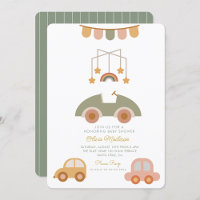 Hello Baby Cute Car  Clothes & Toys Baby Shower