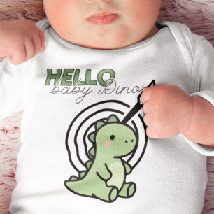 Hello Baby Dino Bodysuit