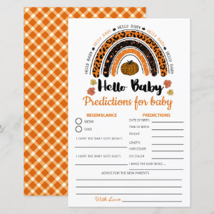 Hello Baby Girl Pumpkin Gender Neutral Prediction