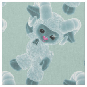 Hello Baby Plush Toy Ram Country Green Fabric