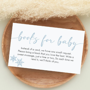 Hello Baby Shower Books for Baby Enclosure Card