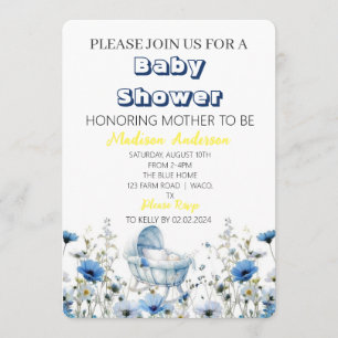 Hello Baby Shower Invitation