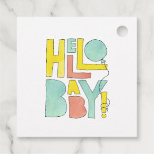 Hello Baby Welcome to Newborn New Baby Birth Favour Tags